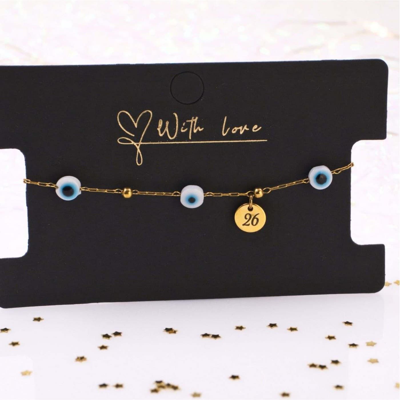 Stainless Steel Jewelry: 2026 Evil Eyes Lucky Bracelet — Pendants & charms from Toolittle
