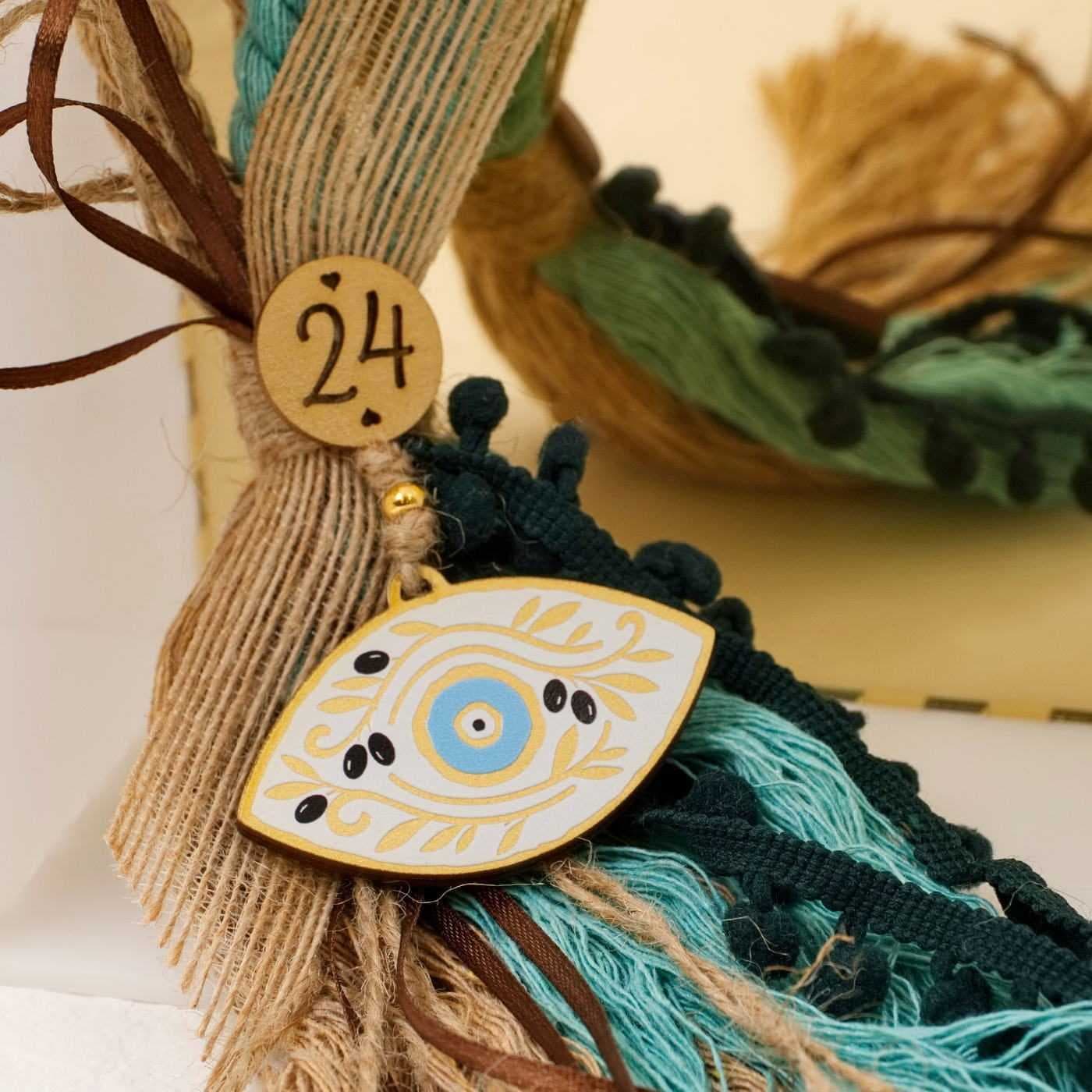 2026 Lucky Charm with Wooden Evil Eye — Pendants & charms from Toolittle