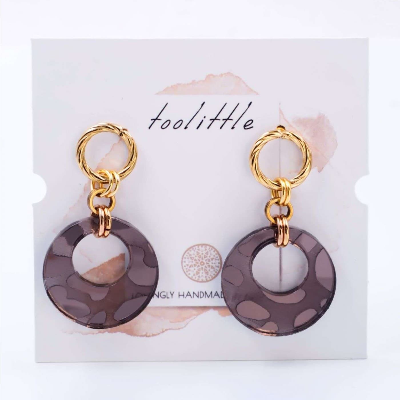 Steel Dangle Earrings - Animal Print — Earrings from Toolittle