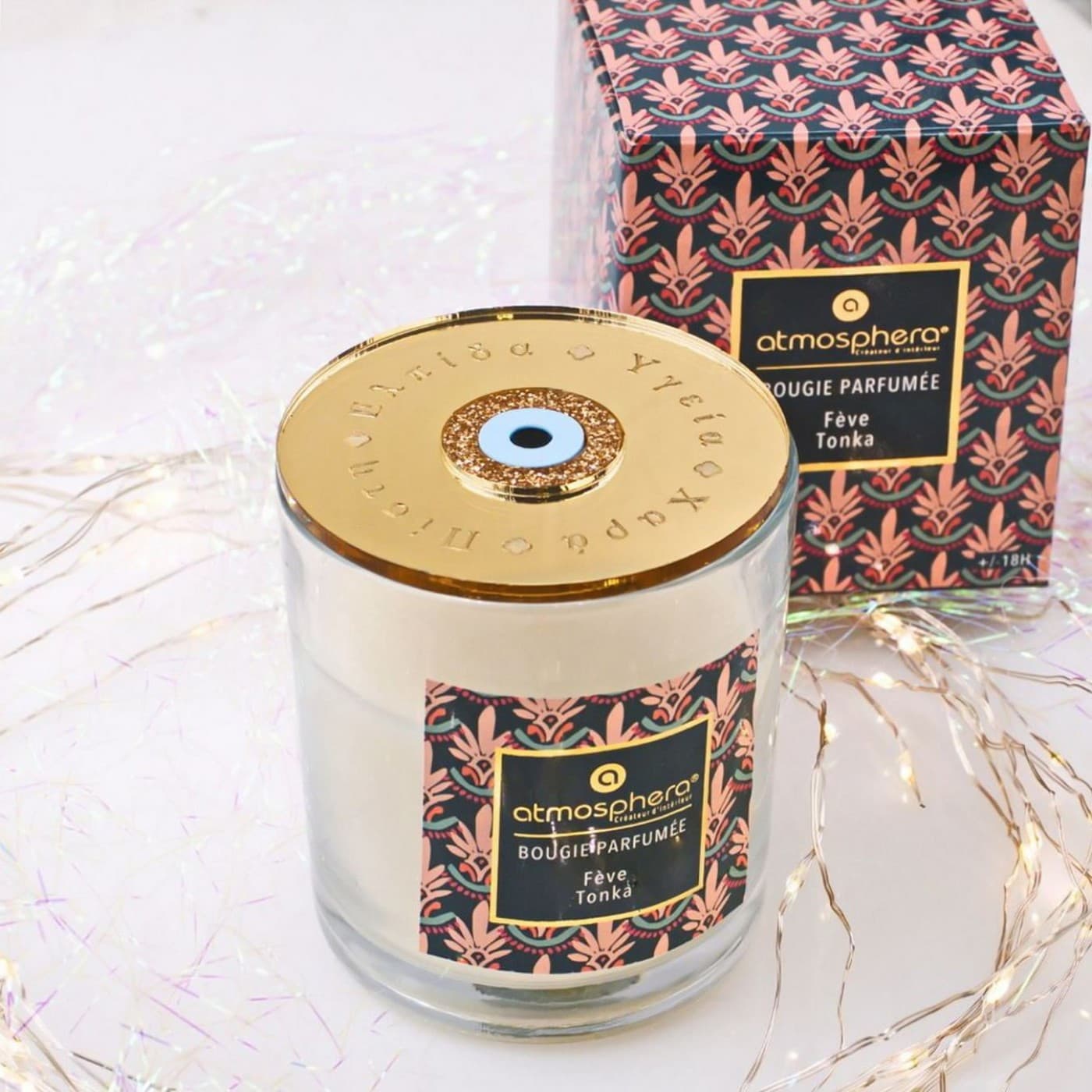 Scented 2026 Lucky Candle – With Lid & Evil Eye — Pendants & charms from Toolittle