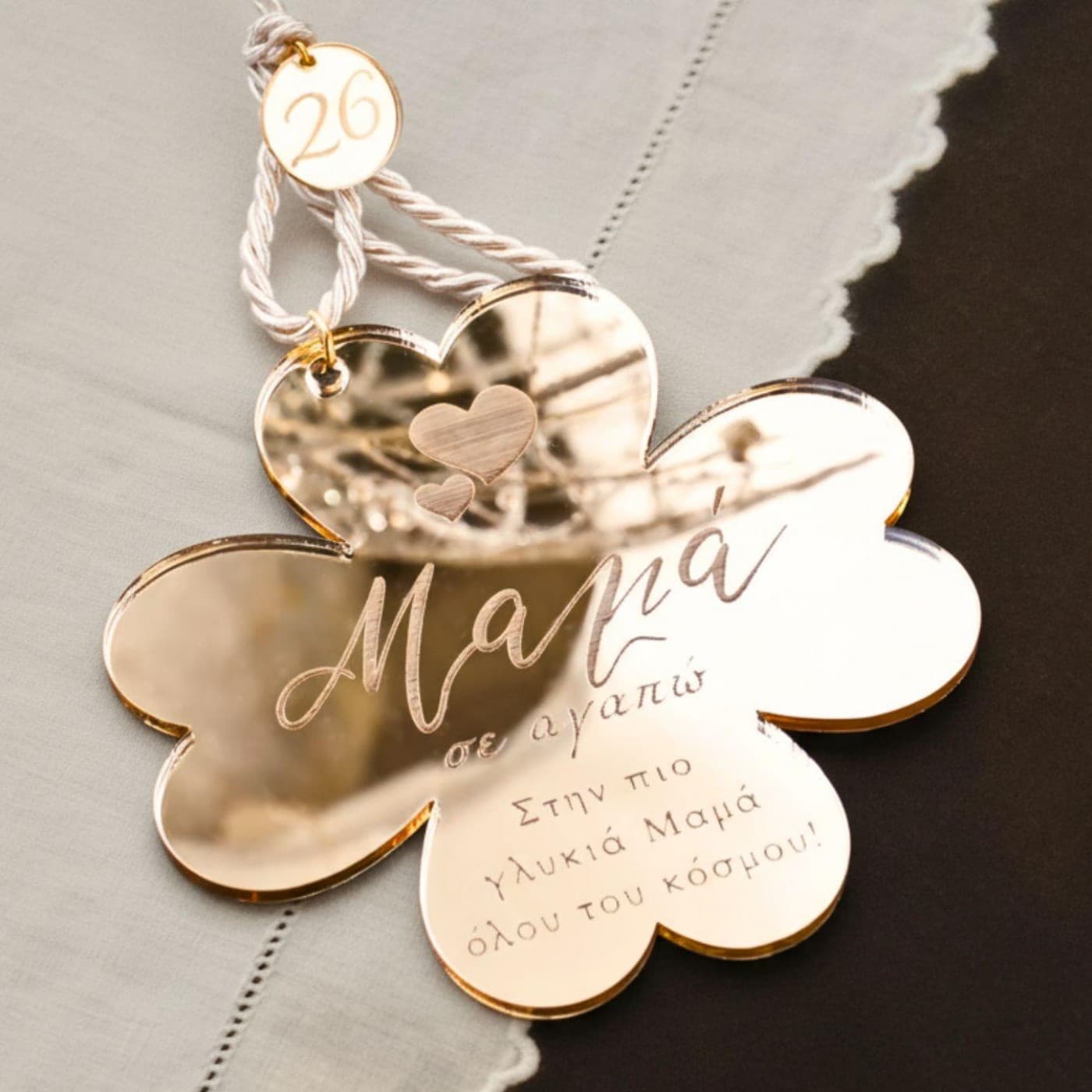 2026 Golden Four-Leaf Clover Lucky Charm - Grandma — Pendants & charms from Toolittle