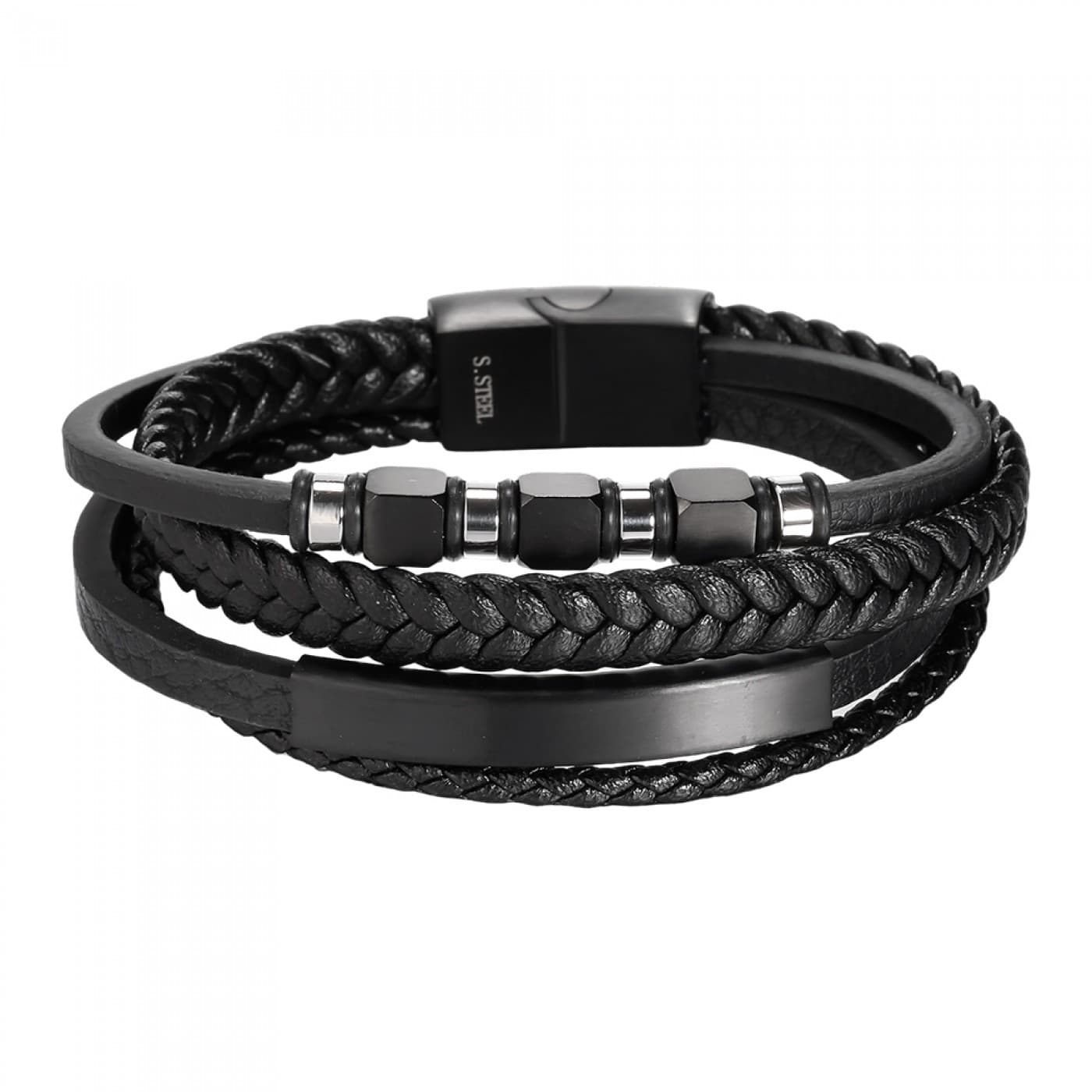Men's Bracelet | Stainless Steel & Stones — Bracelets from Toolittle