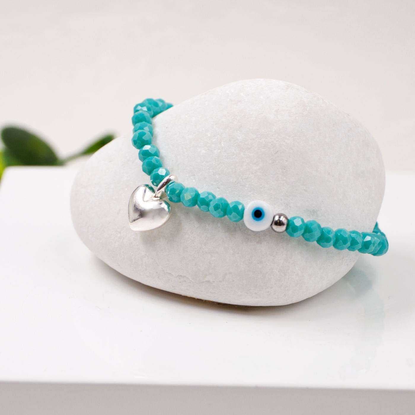 Crystal bracelet with little heart — Bracelets from Toolittle