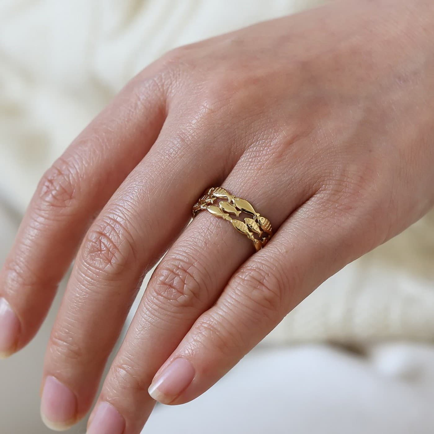Stainless Steel Ring | Little Fish — Rings from Toolittle