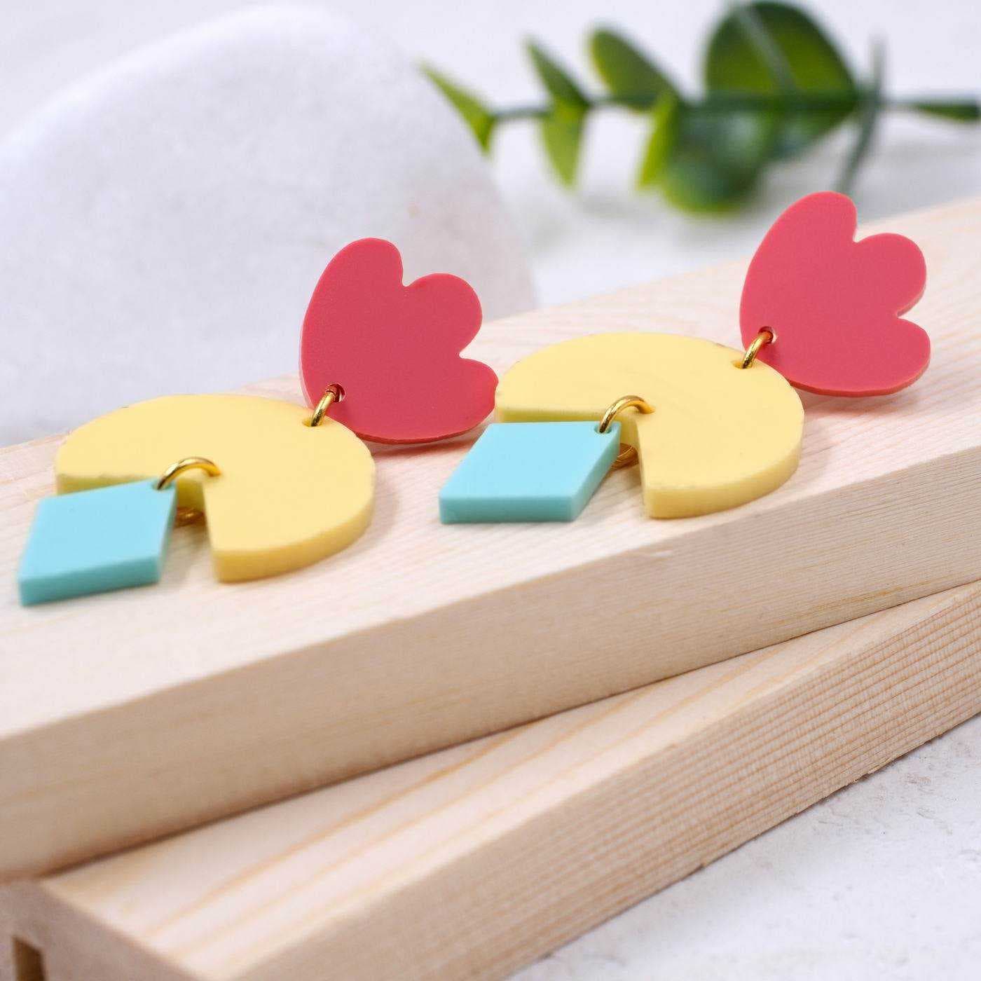 Plexiglass Rainbow Earrings — Earrings from Toolittle