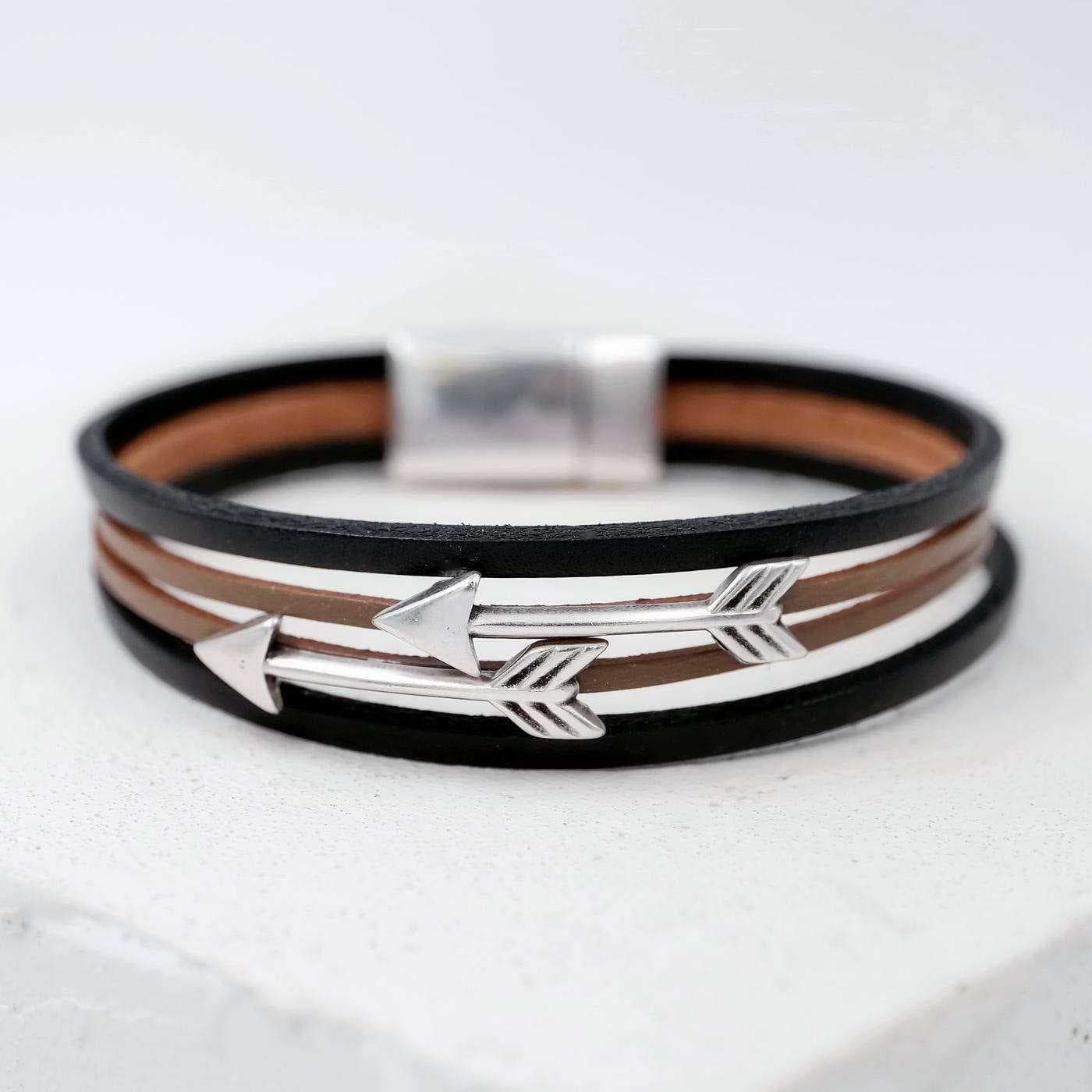 Men's leather bracelet Arrow — Bracelets from Toolittle