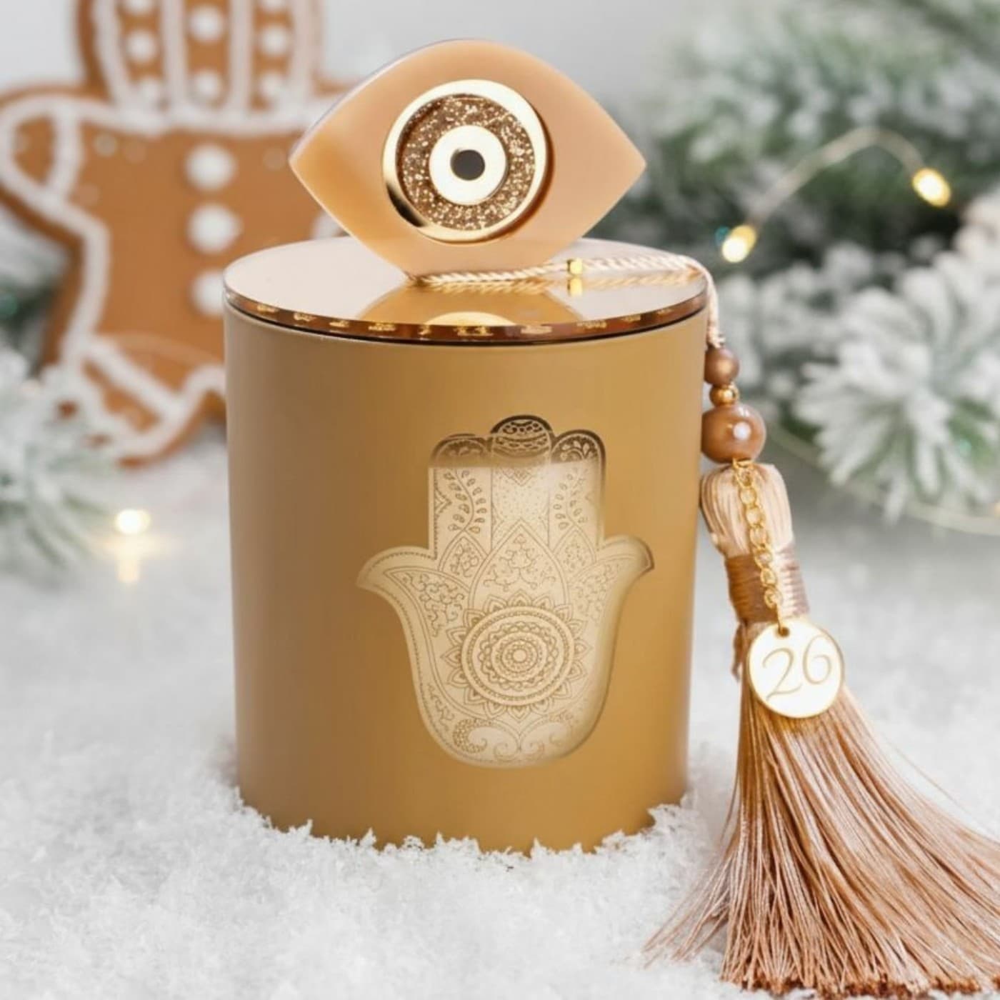 Scented 2026 Lucky Candle – With Lid & Evil Eye — Pendants & charms from Toolittle