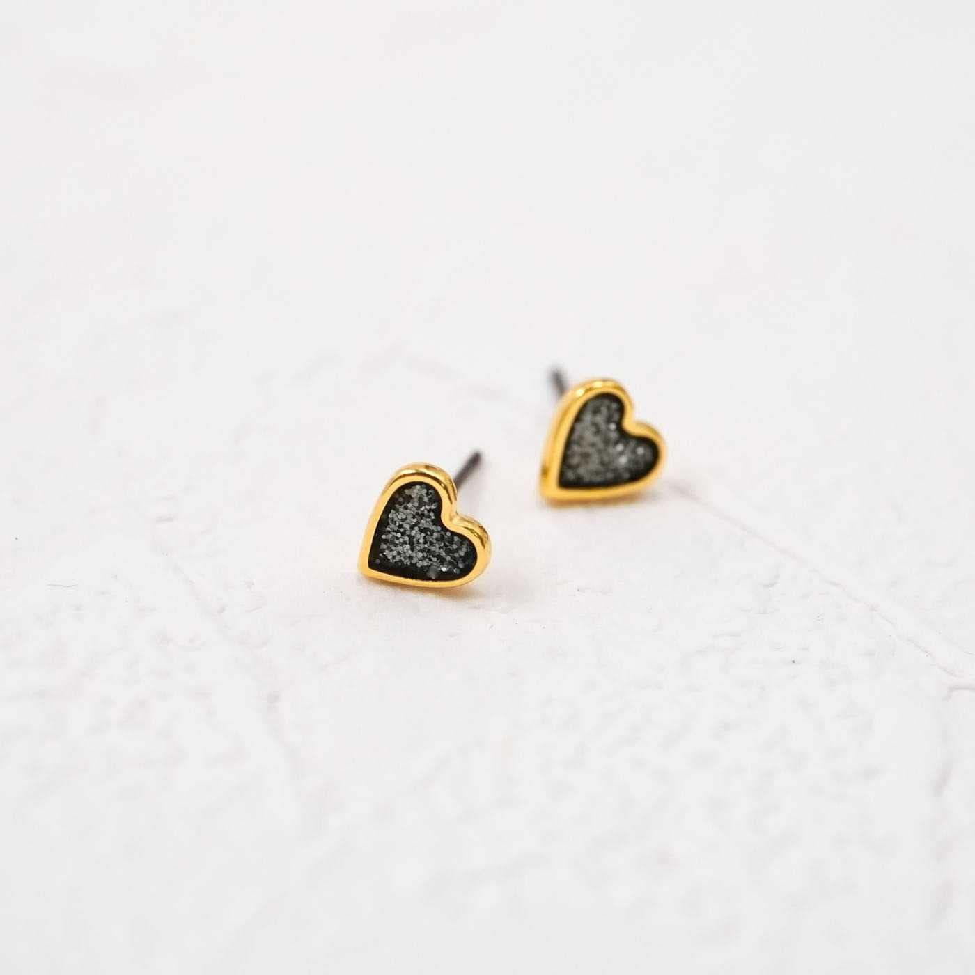 Glittered Hearts Earrings — Earrings from Toolittle