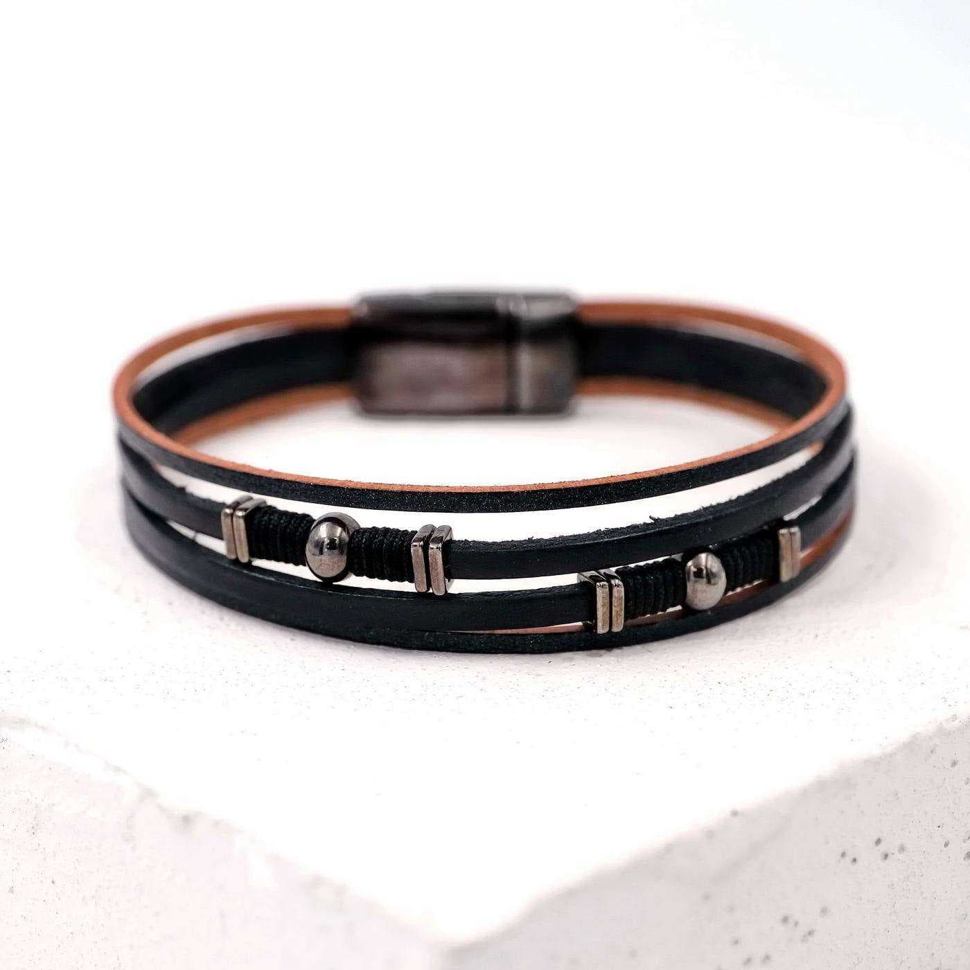 Men's leather bracelet Escape — Bracelets from Toolittle