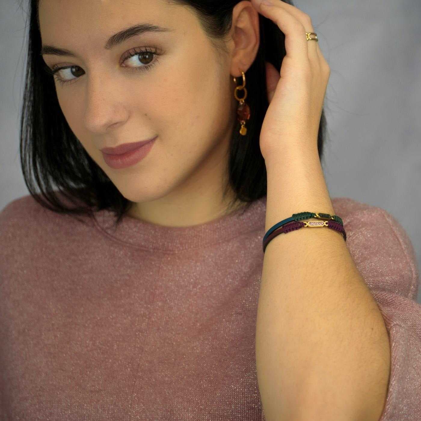 Leather Bracelet Toolittle Glitter — Bracelets from Toolittle