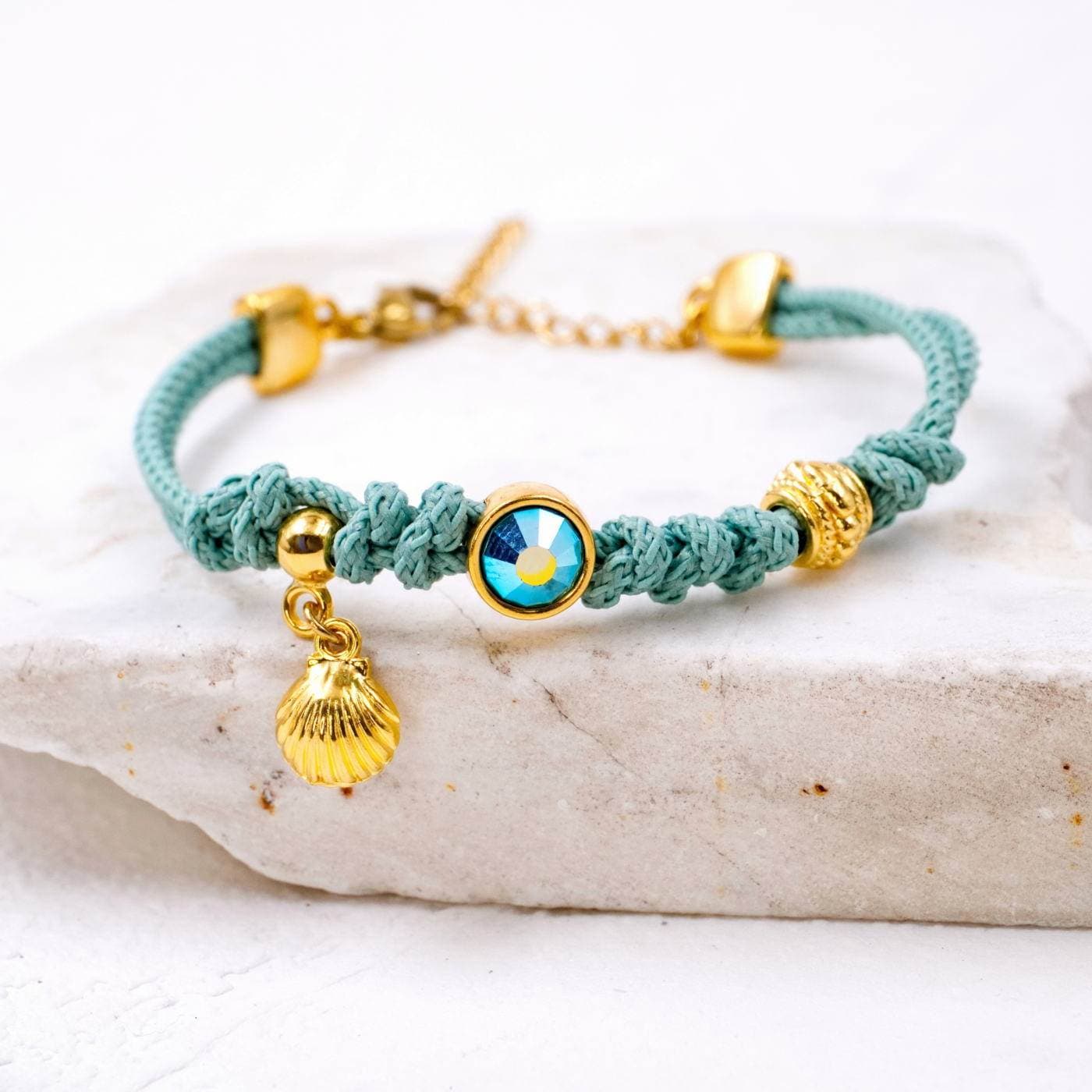 Cord Bracelet with Crystal — Bracelets from Toolittle