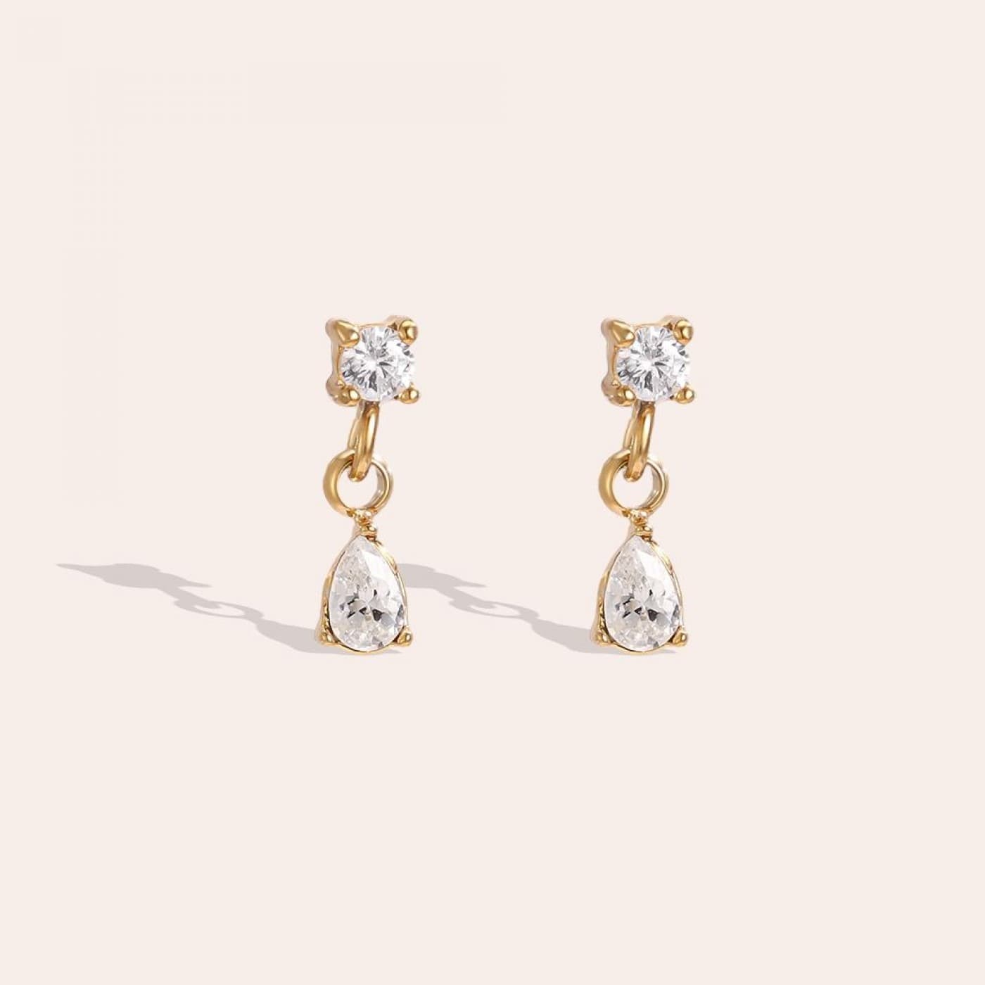 Stainless Steel Earrings - Mini Cubic Zircon — Earrings from Toolittle