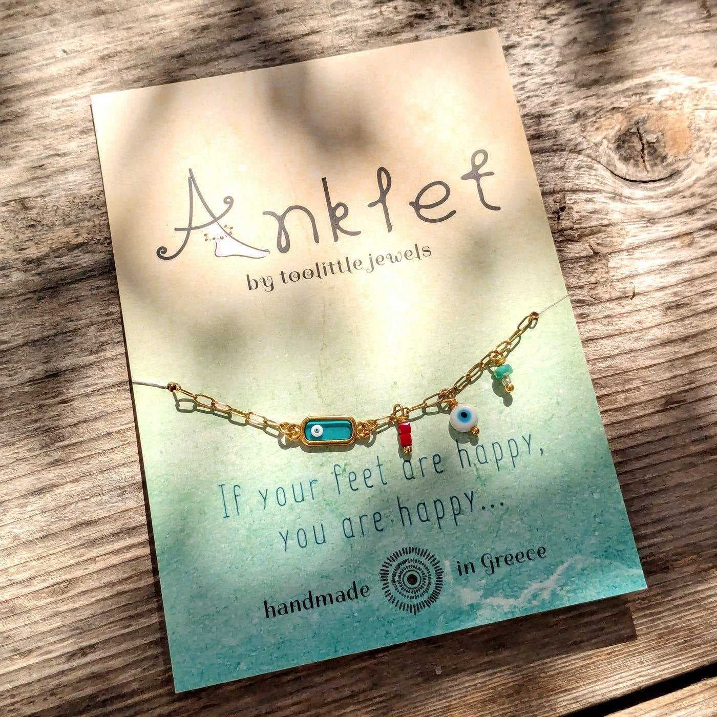 Evil Eye Ankle Bracelet — Anklets from Toolittle