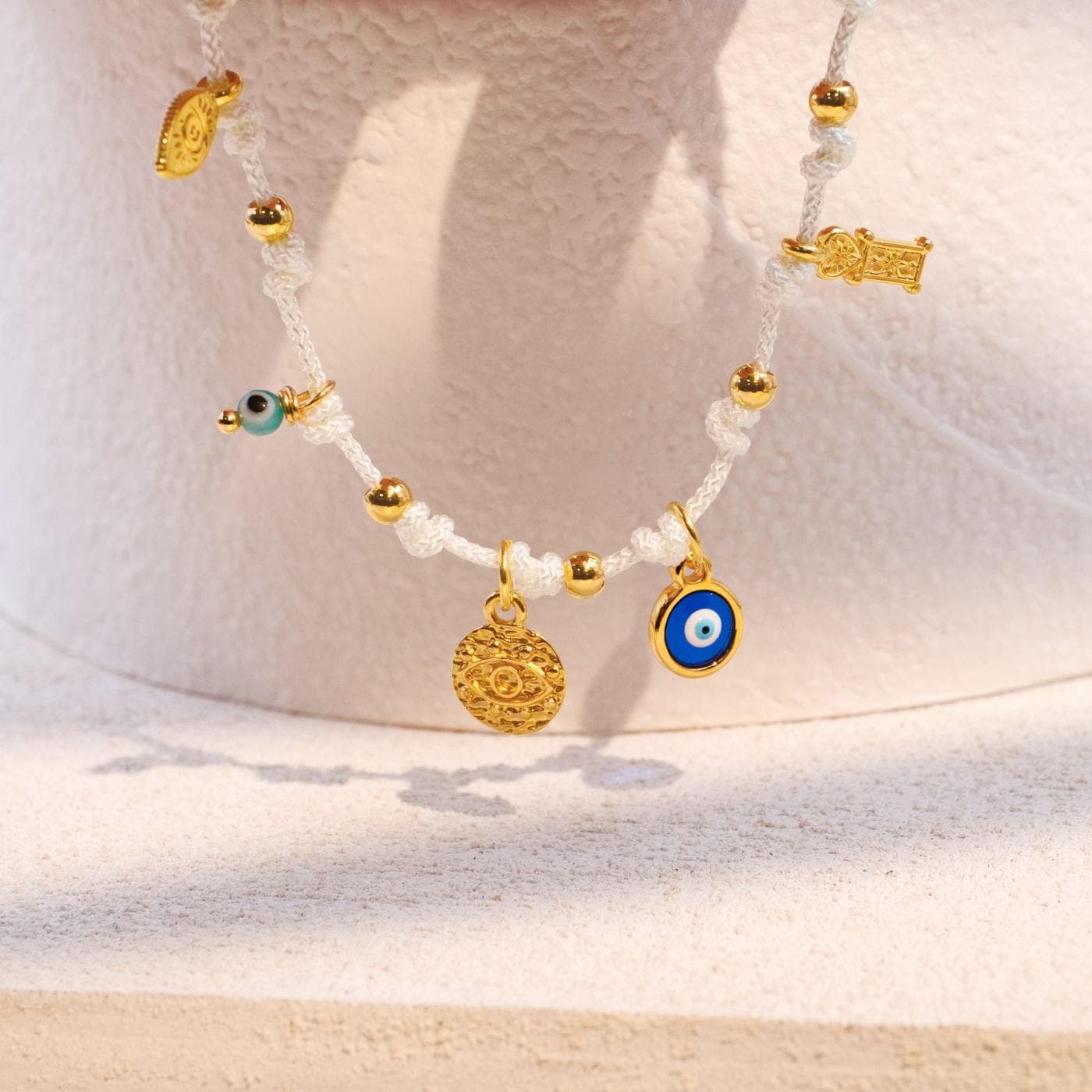 Golden Evil Eyes Bracelet — Bracelets from Toolittle