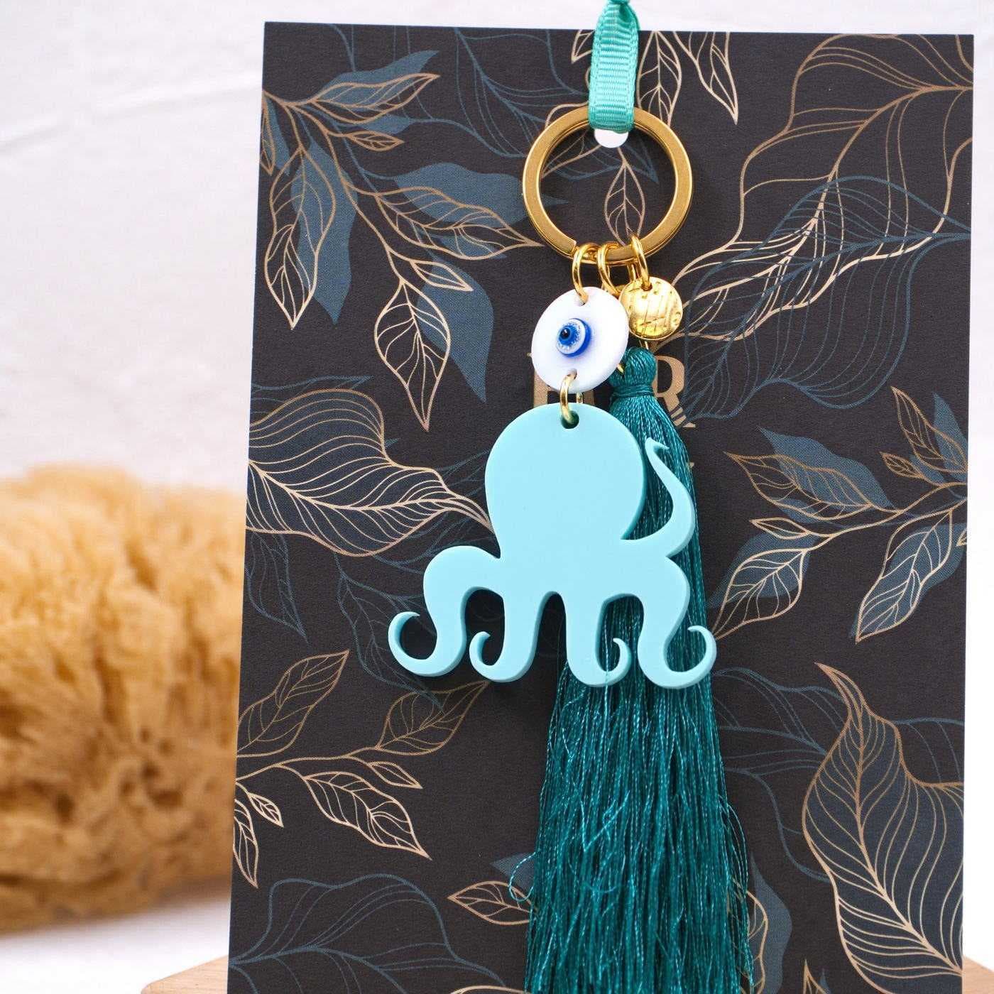 Summer Plexi Octopus Keychain — Pendants & charms from Toolittle