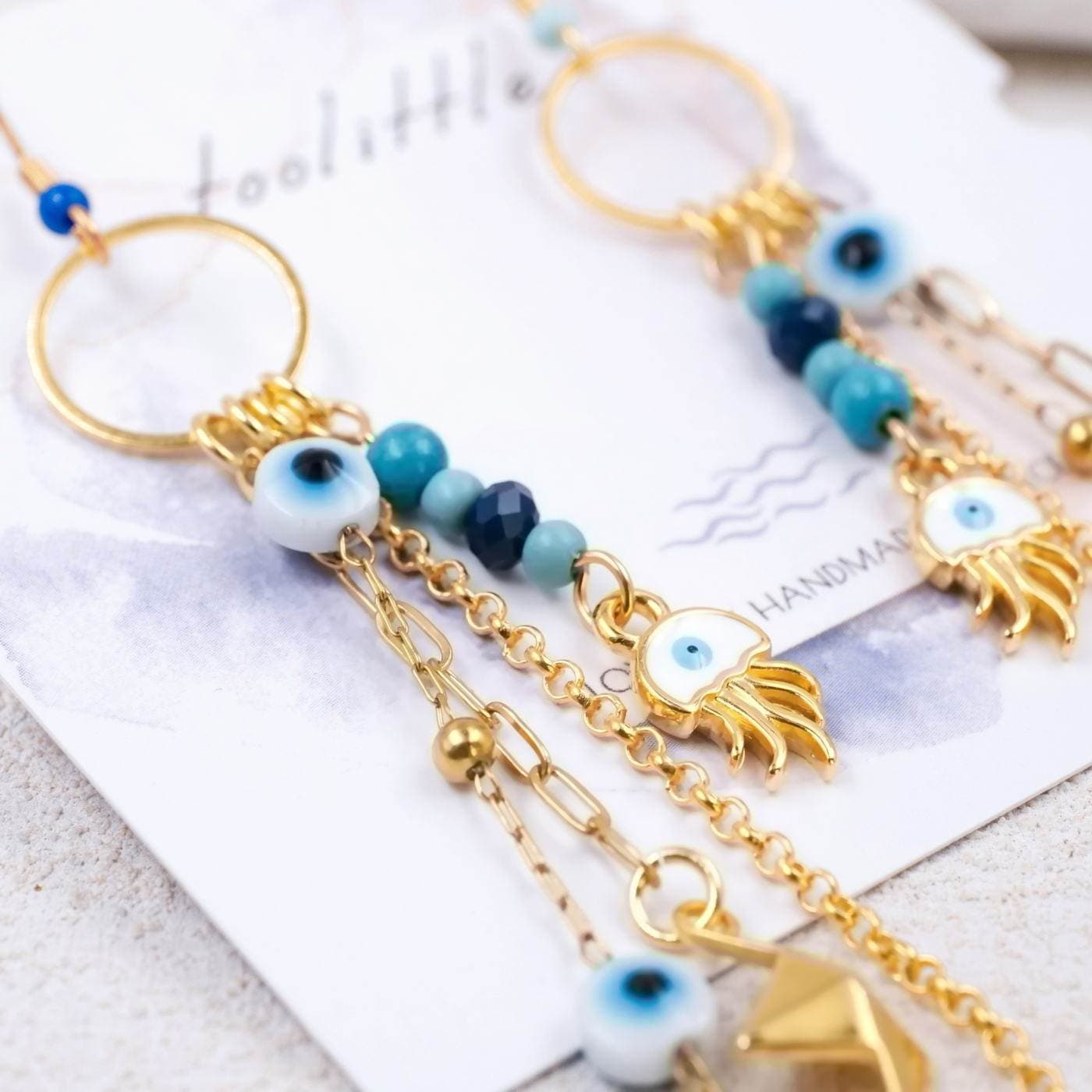 Sea Gold-plated Earrings — Earrings from Toolittle