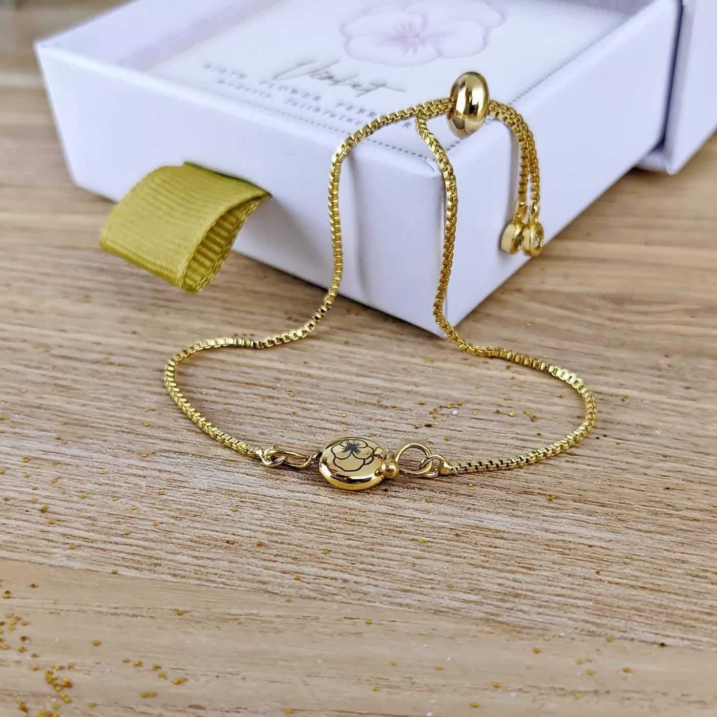 Birth Flower Bracelet - February — Bracelets from Toolittle