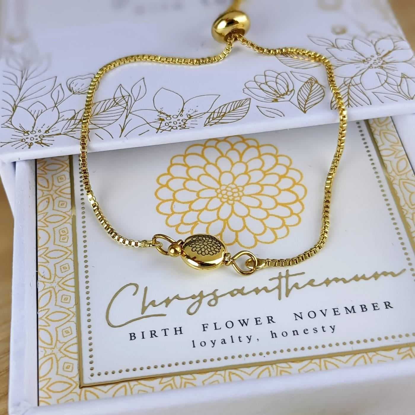 Birth Flower Bracelet - November — Bracelets from Toolittle