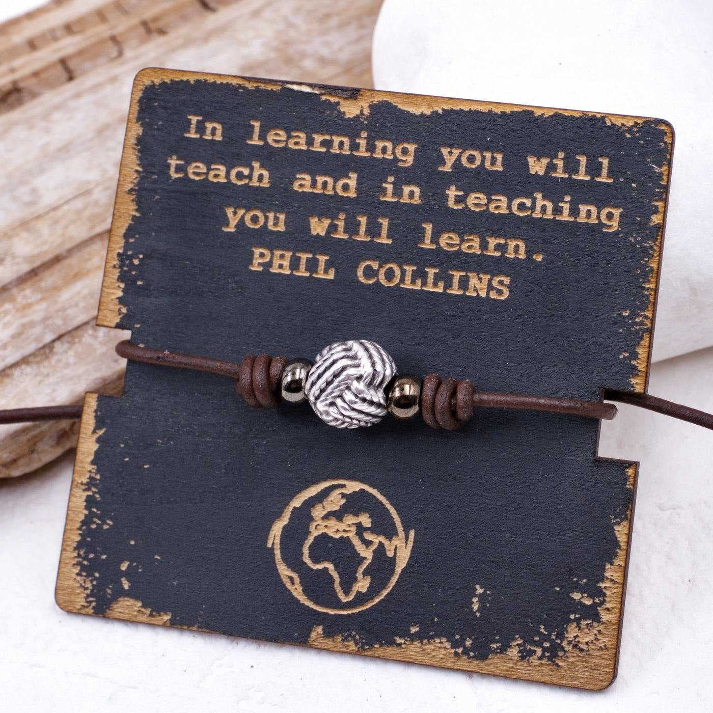 Men's bracelet Vintage Tag for Teachers — Bracelets from Toolittle