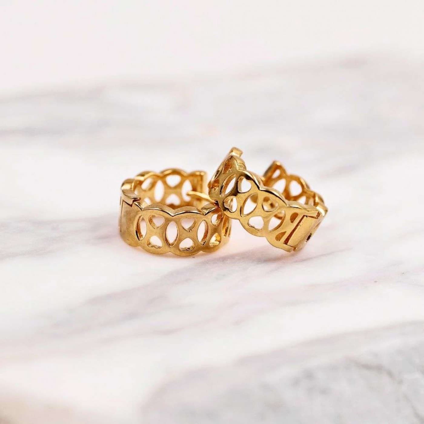 Gold-Plated Hoop Earrings – Elegant Essentials — Earrings from Toolittle