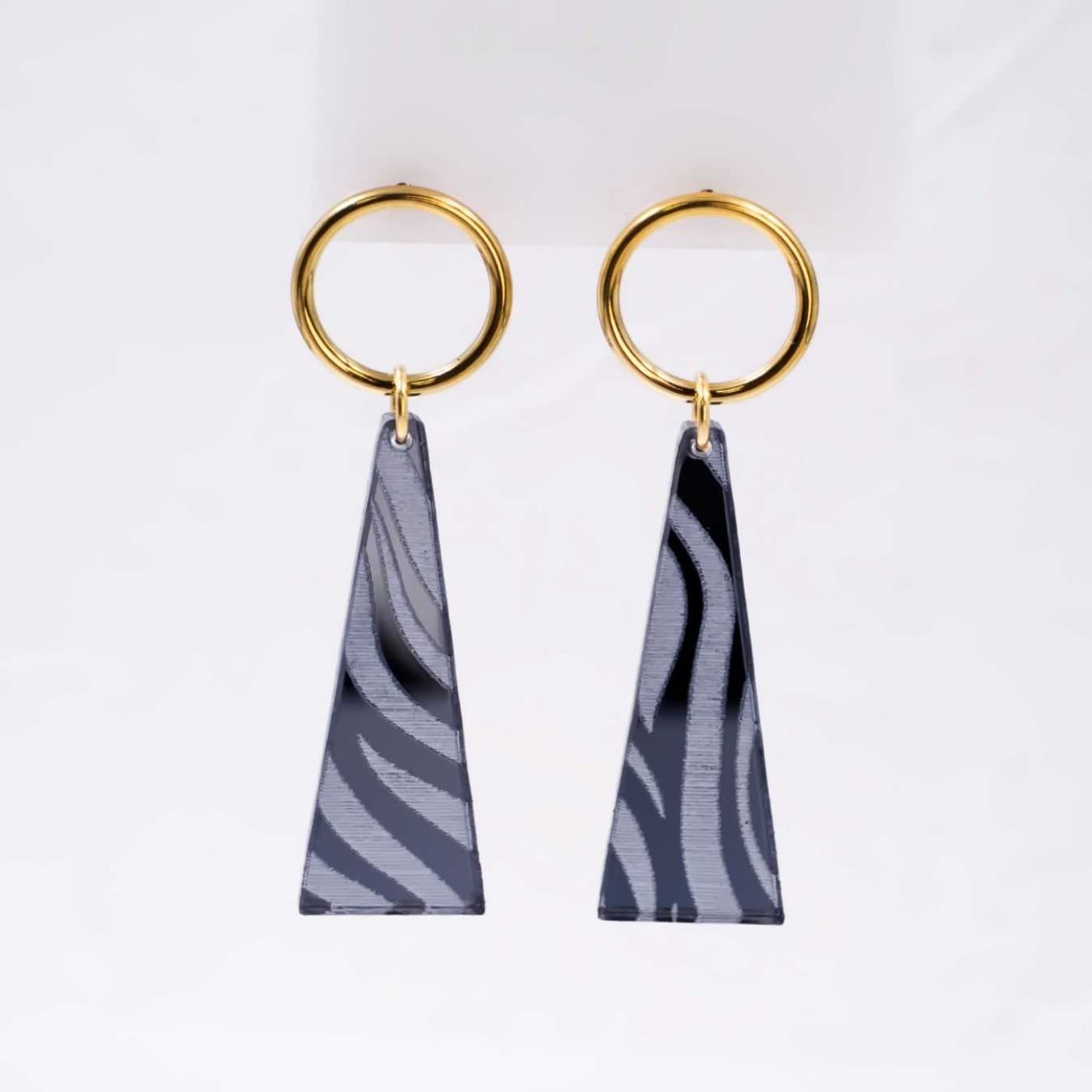 Steel Dangle Earrings - Animal Print — Earrings from Toolittle