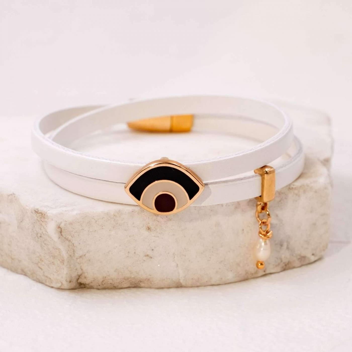 Evil Eye Leather Bracelet — Bracelets from Toolittle