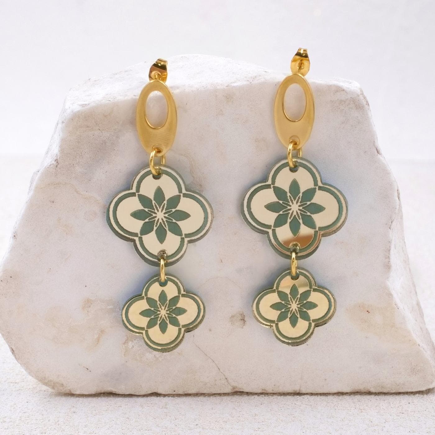 Flower Plexiglass Earrings — Earrings from Toolittle
