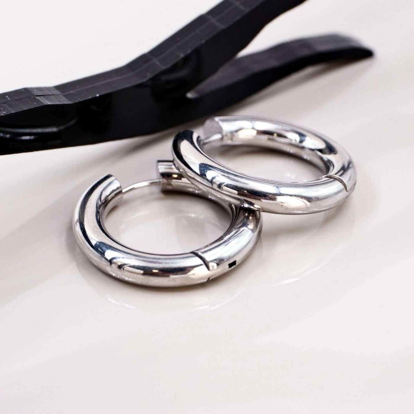 Hoop Earrings – Stainless Steel — Earrings from Toolittle