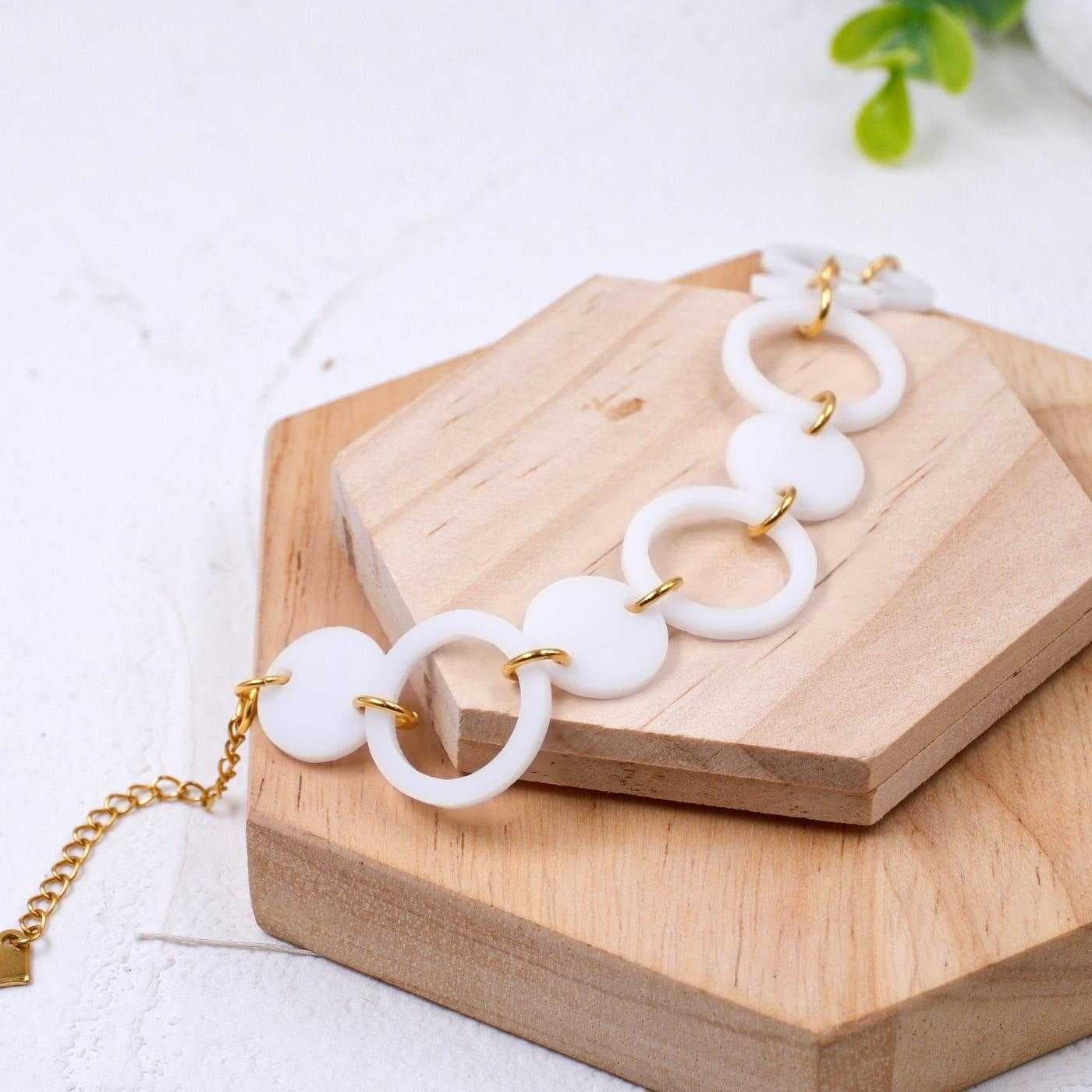 Plexi Circles chain bracelet — Bracelets from Toolittle