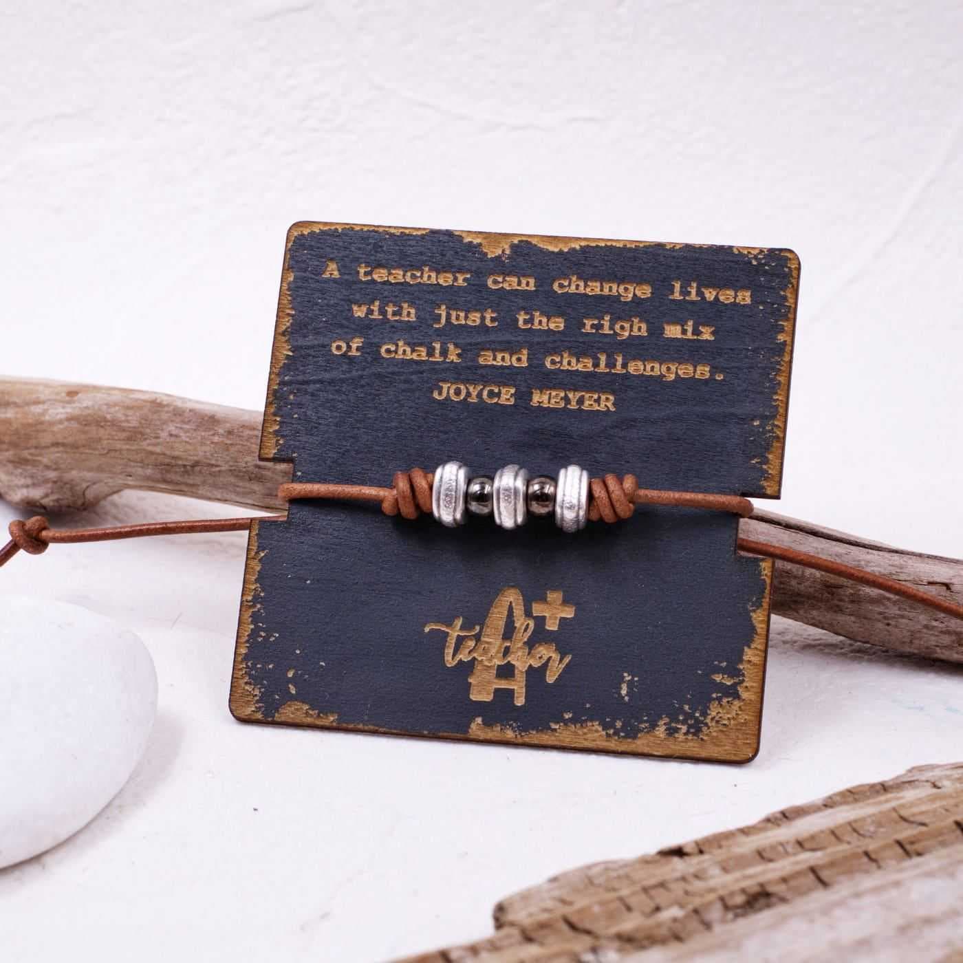 Men's bracelet Vintage Tag for Teachers — Bracelets from Toolittle