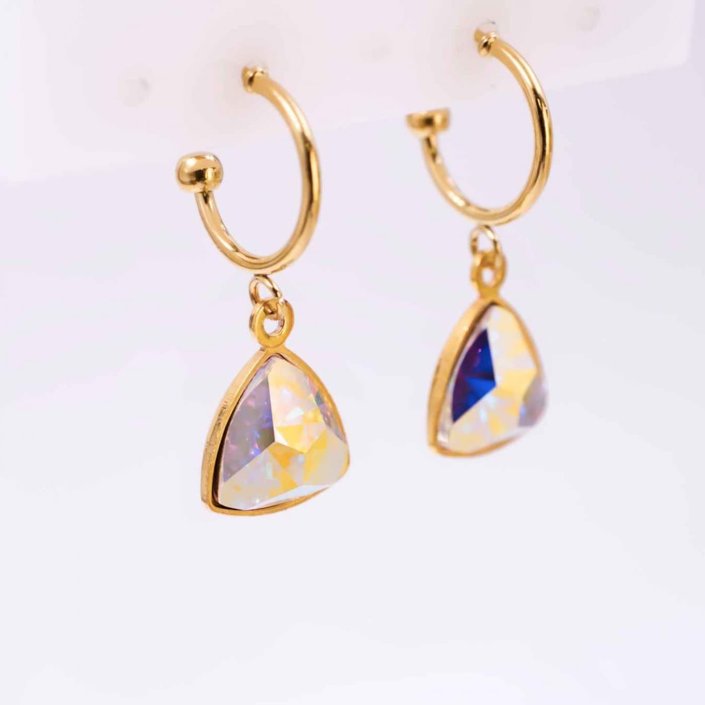 Crystal Collection: Gold-Plated Steel Earrings — Earrings from Toolittle
