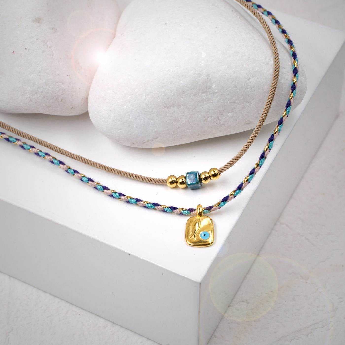 Fish Evil Eye Short Necklace — Necklaces from Toolittle