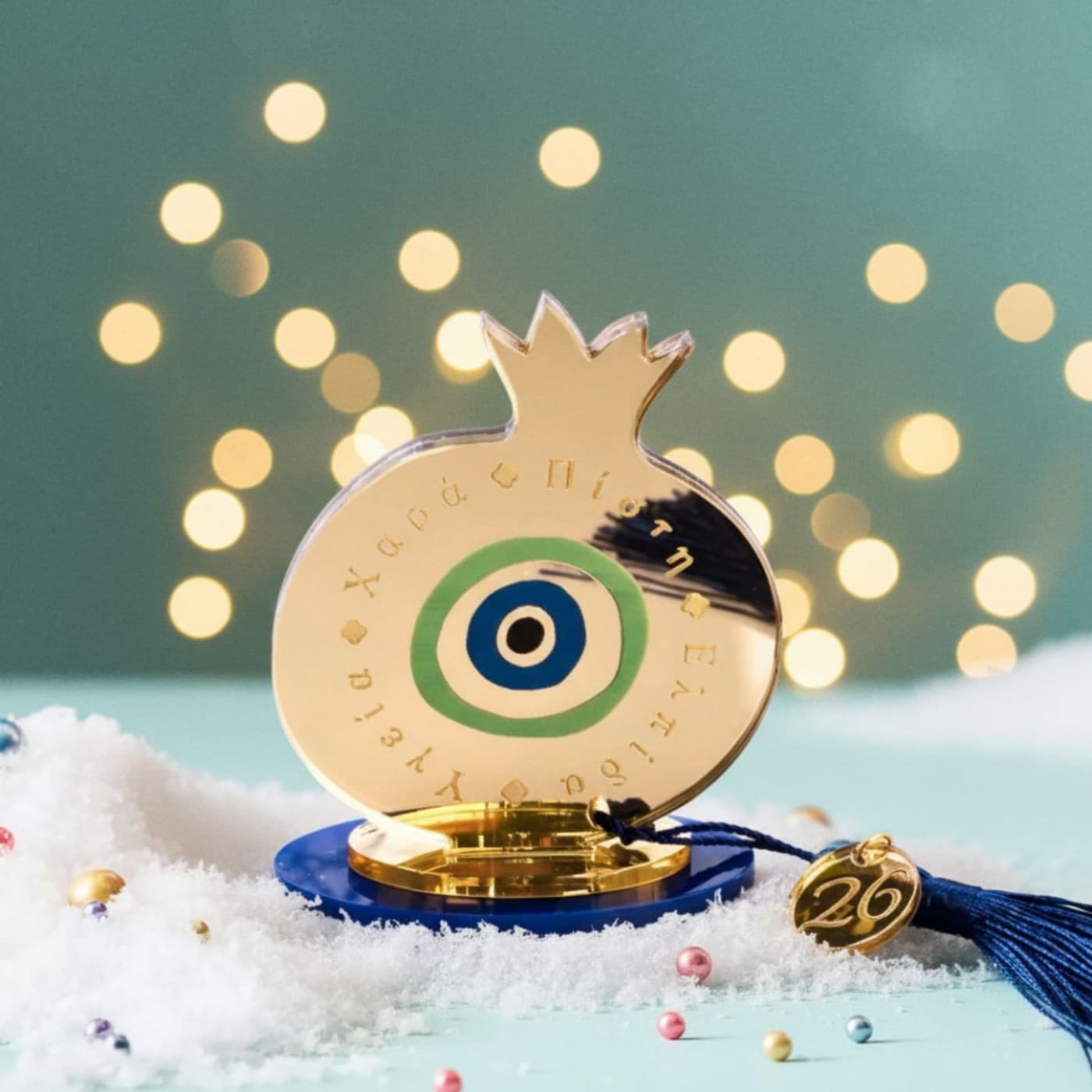 Tabletop 2026 Lucky Charm: Pomegranate with Eye — Pendants & charms from Toolittle