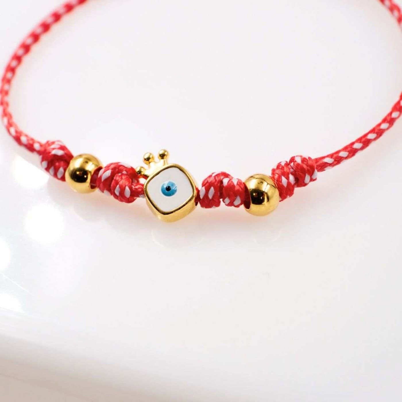 Women’s Martaki Bracelet: Metal Crown with Enamel Eye — Bracelets from Toolittle