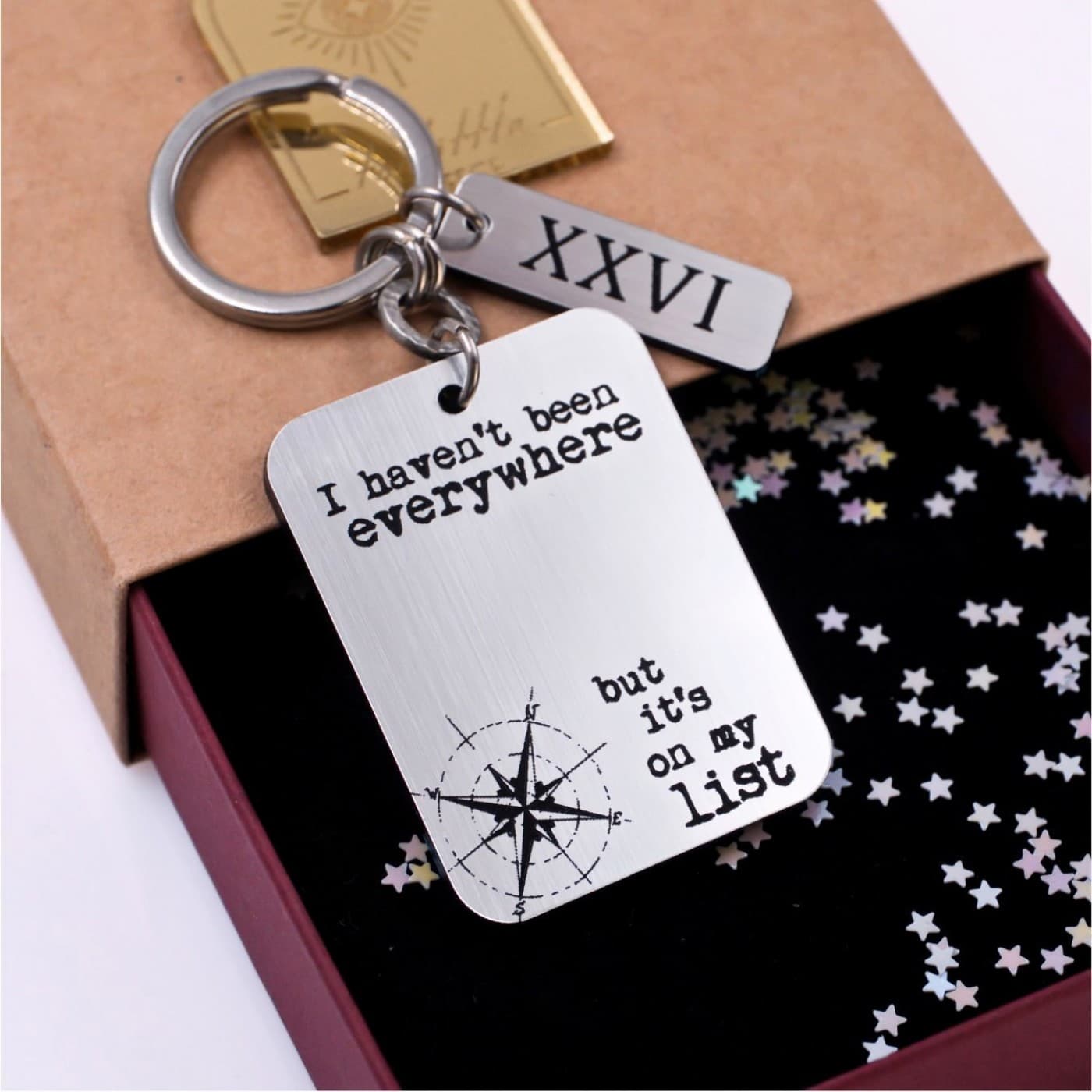 Men’s Lucky Keychain XXVI - Compass — Pendants & charms from Toolittle