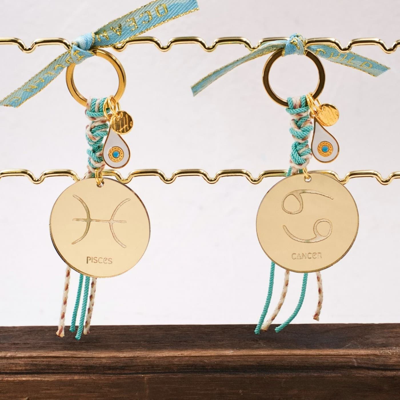 Water Signs Keychains (Cancer, Scorpio, Pisces) — Pendants & charms from Toolittle