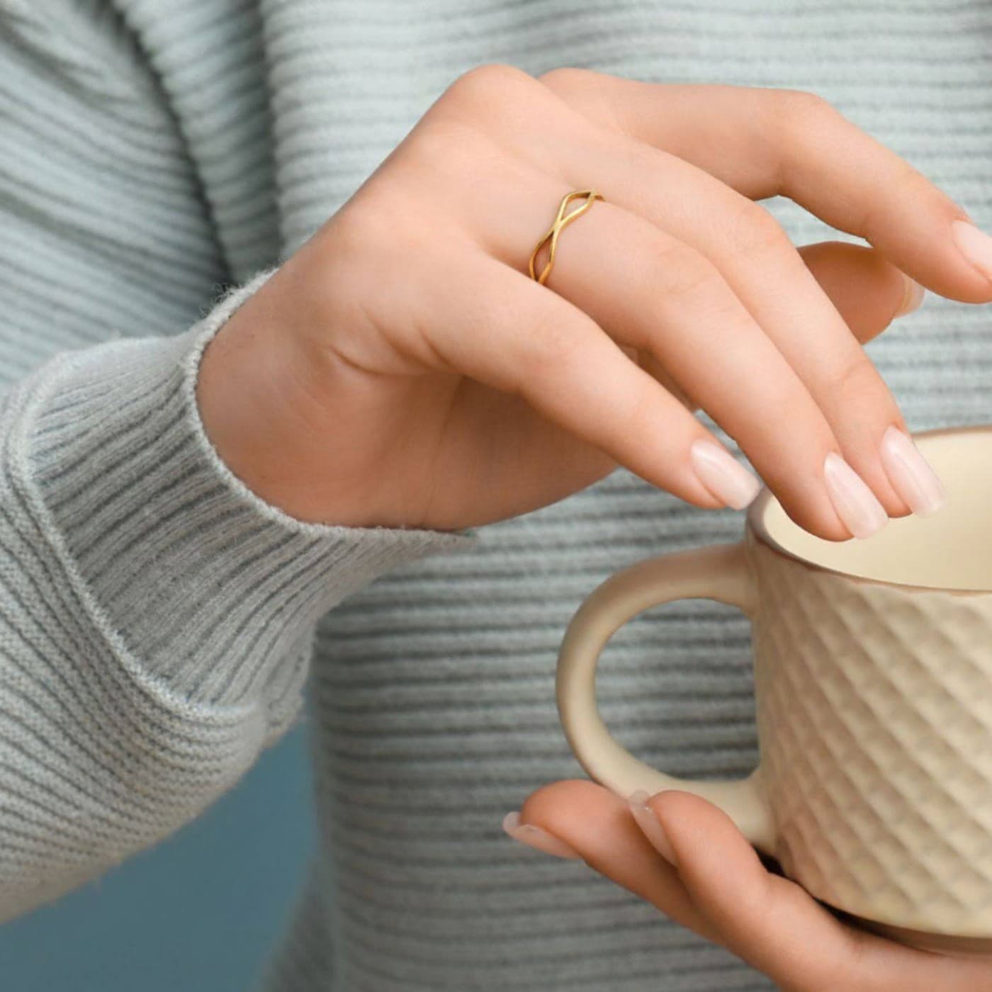 Gold-Plated Stainless Steel Ring — Rings from Toolittle
