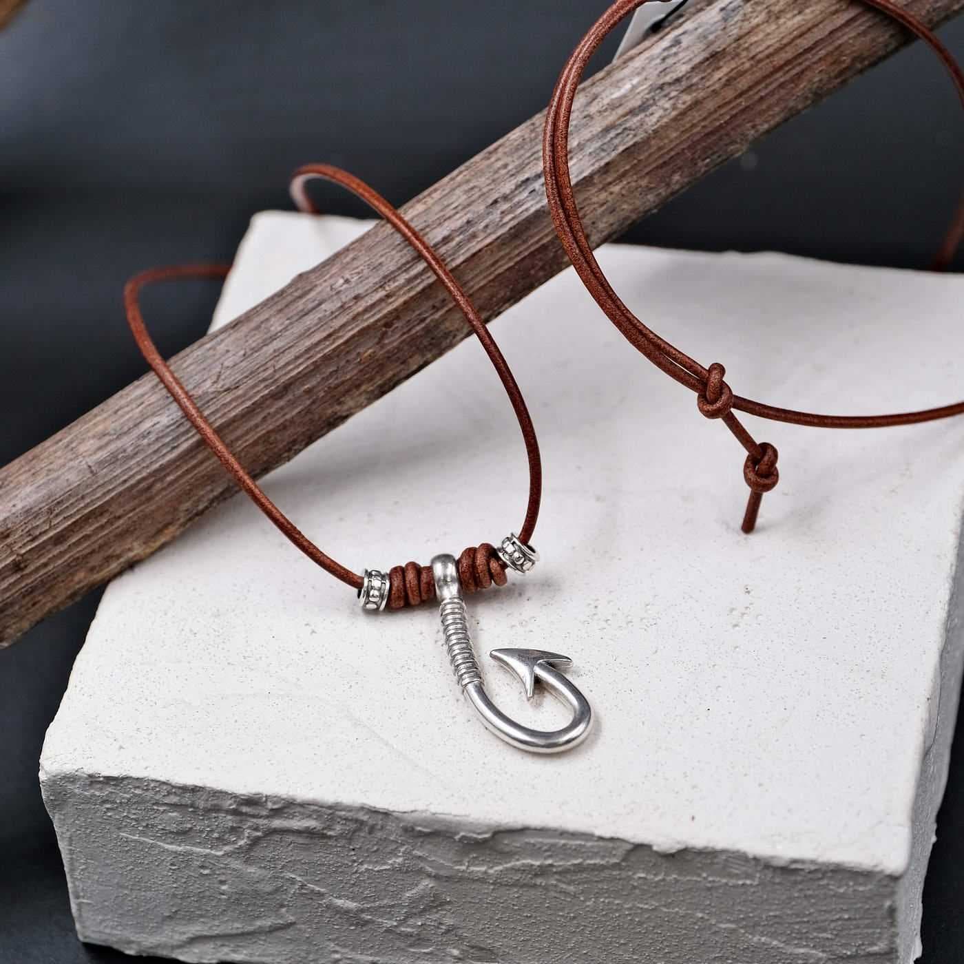 Men's necklace Silver Hook — Necklaces from Toolittle