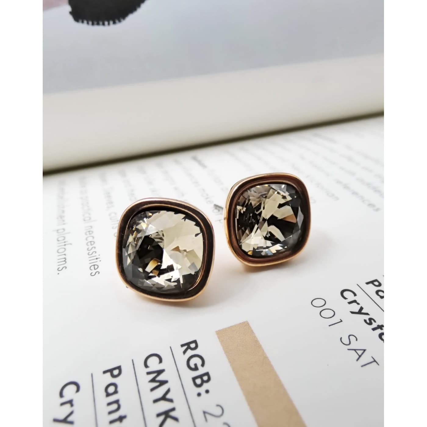 Earrings with Austrian crystals — Earrings from Toolittle