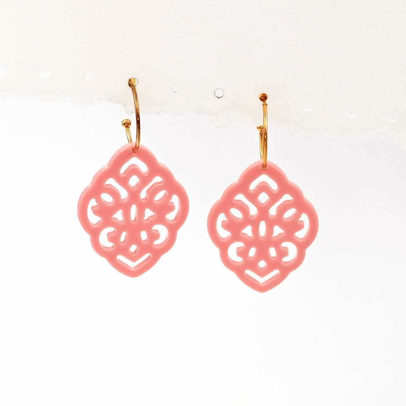 Astypalaia Resin Broderie Hoops — Earrings from Toolittle