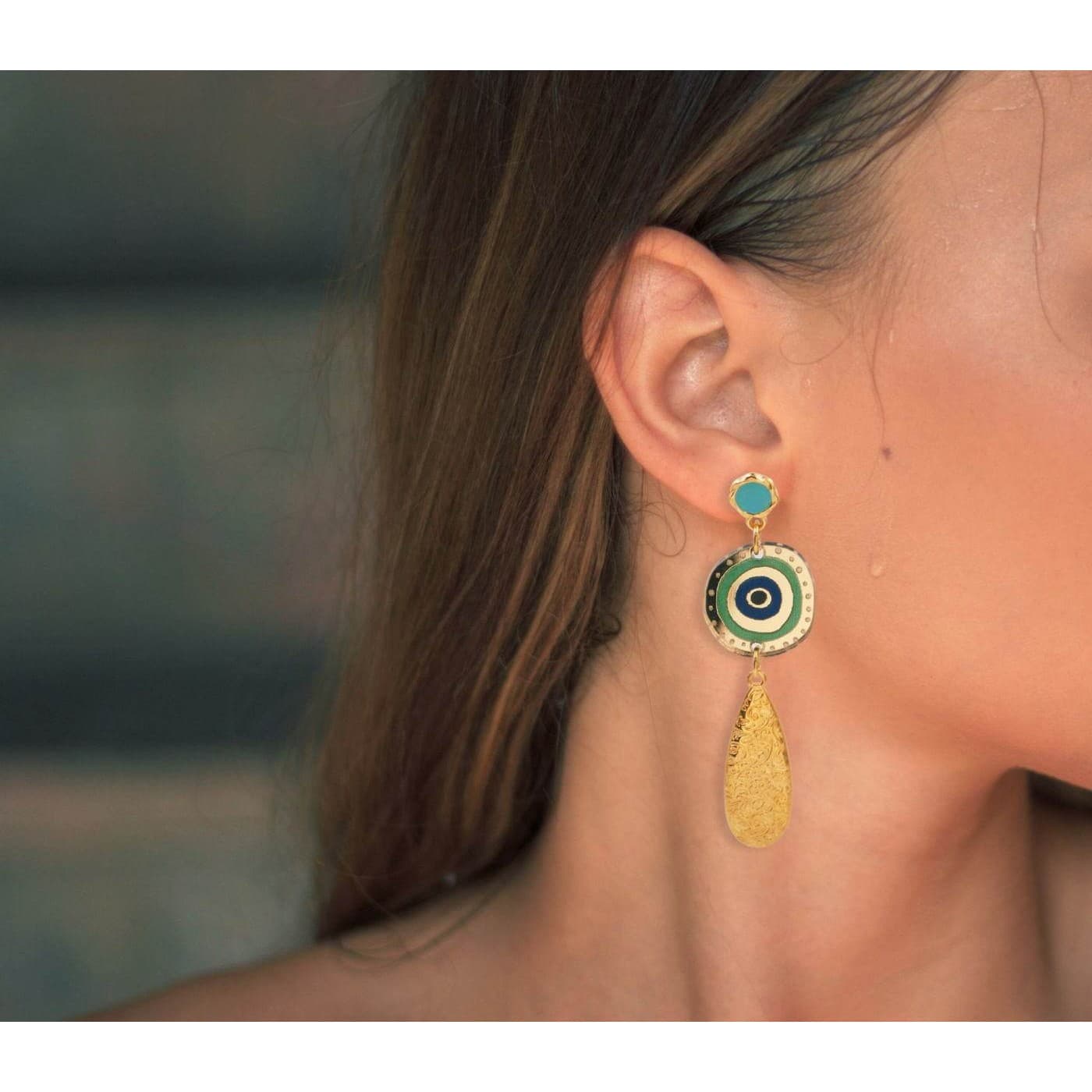 Plexiglass Evil Eye Earrings — Earrings from Toolittle