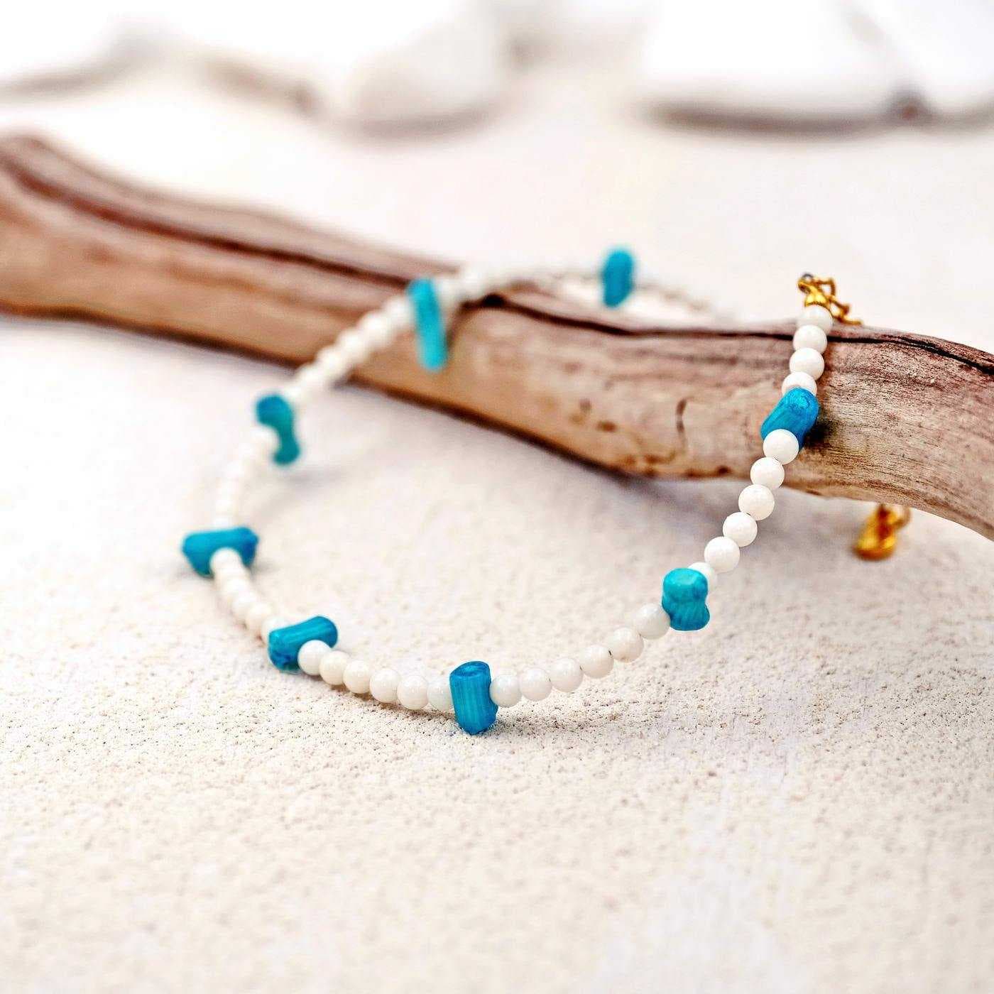 Anklet with semiprecious stones — Anklets from Toolittle