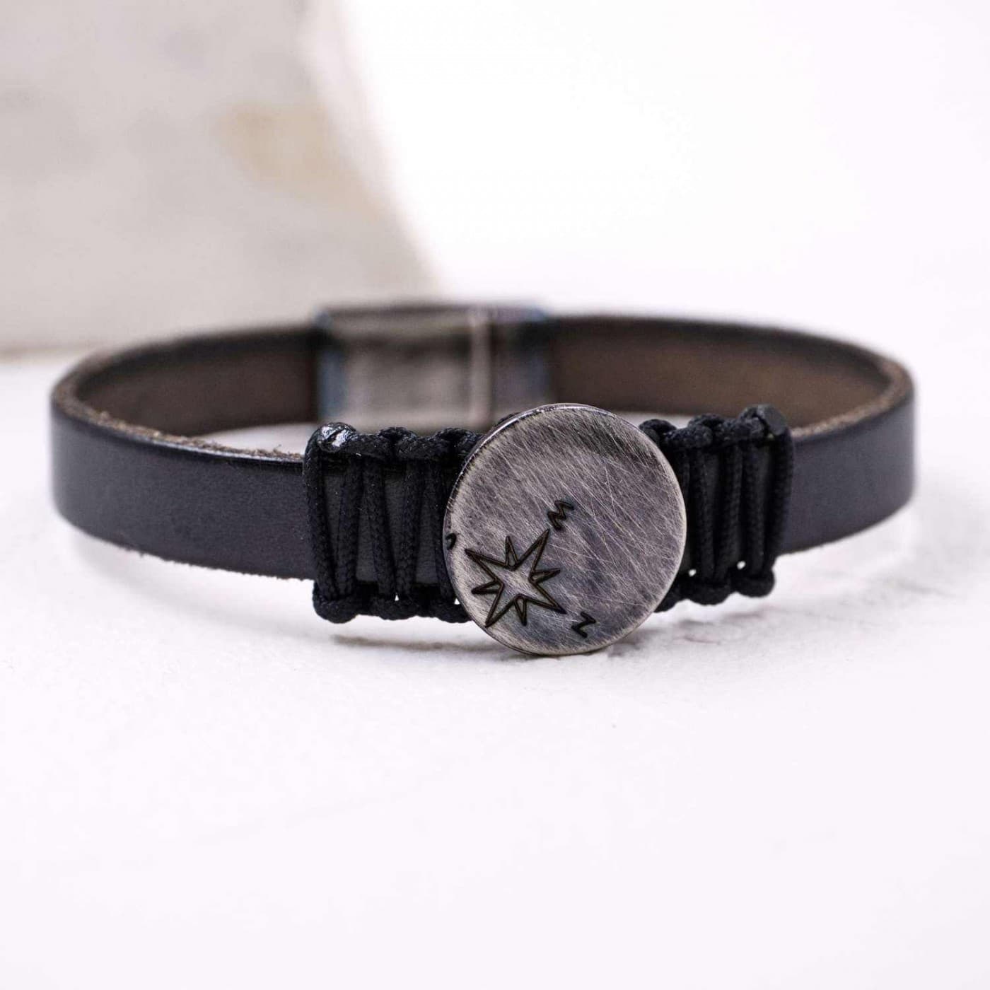 Black Compass Men's Bracelet — Bracelets from Toolittle