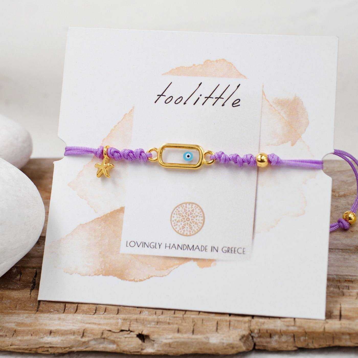 Evil Eye Macrame Bracelet — Bracelets from Toolittle