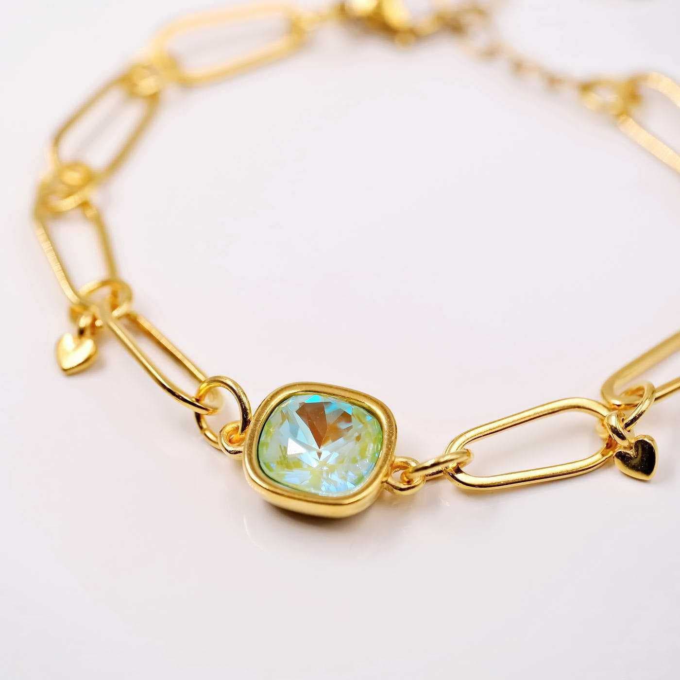 Chain bracelet with Austrian crystal — Bracelets from Toolittle