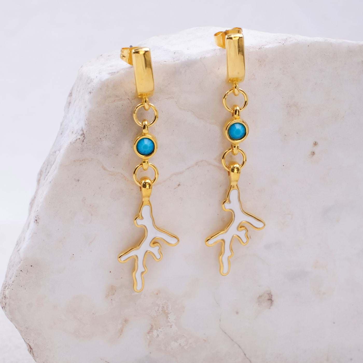 Enamel & Crystal Earrings — Earrings from Toolittle