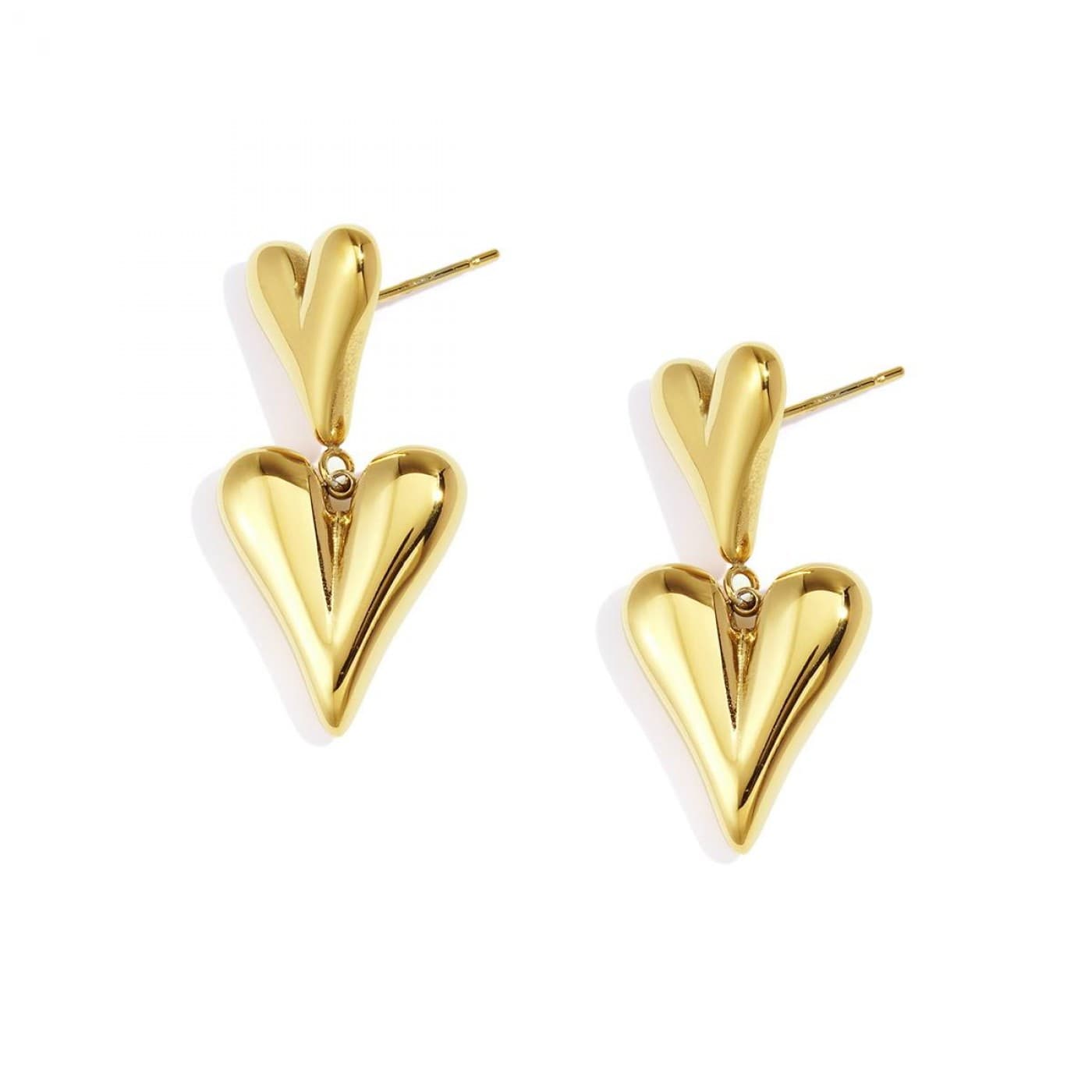 Steel Heart Earrings – Timeless Elegance — Earrings from Toolittle