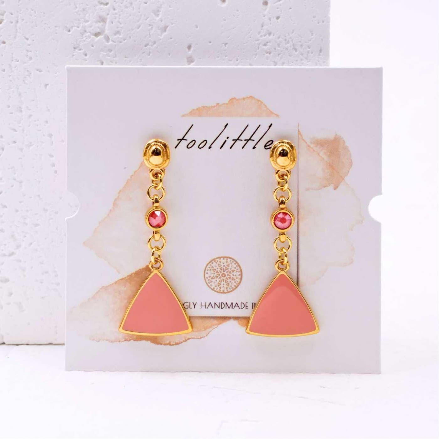 Enamel & Crystal Earrings — Earrings from Toolittle