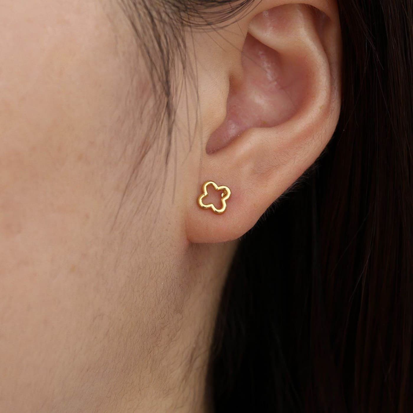 Stainless Steel Jewelry: Flower Stud Earrings — Earrings from Toolittle