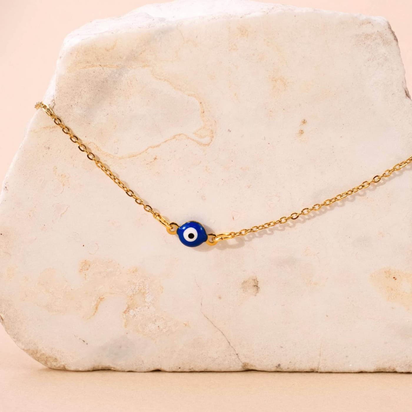 Inox Evil Eye Chain Anklet — Anklets from Toolittle